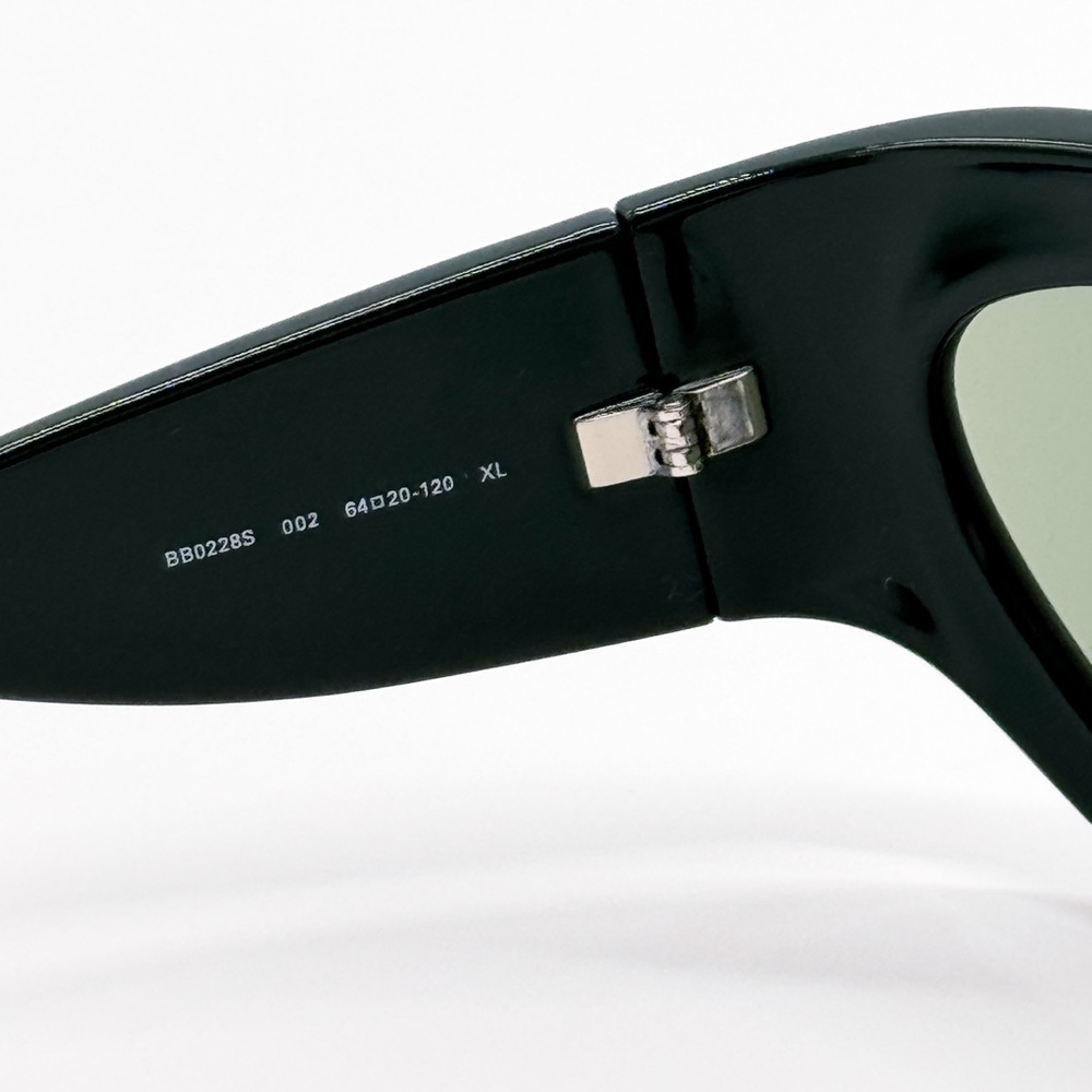 NEW OVERSIZED BALENCIAGA SUNGLASSES, GREEN BALENCIAGA EYEWEAR BB0228S - Picture 12 of 14